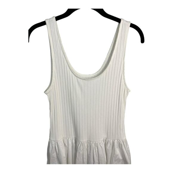 Madewell Drop Waist Tank Midi Dress in White Size M NWT - Picture 6 of 13